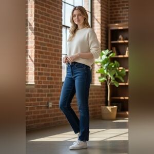 Gloria Vanderbilt Classic Straight-Leg Women’s Dark Blue Amanda Jeans Size10